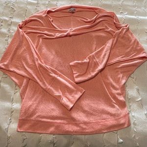 Coral long sleeve shirt